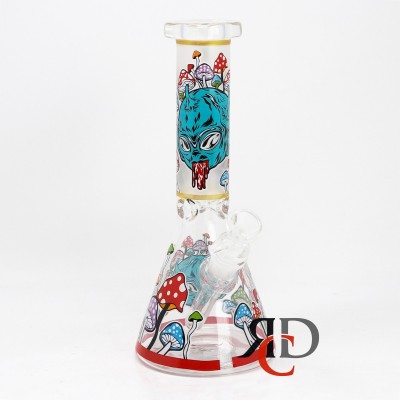 WATER PIPE GLOW IN DARK BEAKER WP1281 1CT